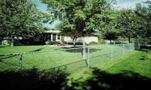Galvanized chain-link residential fence - Model 501