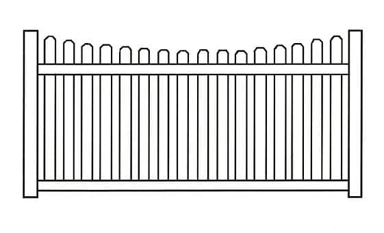 Atlanta spaced-picket vinyl fence installation - Model 411