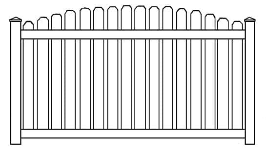 Pierre spaced-picket vinyl fence installation - Model 415