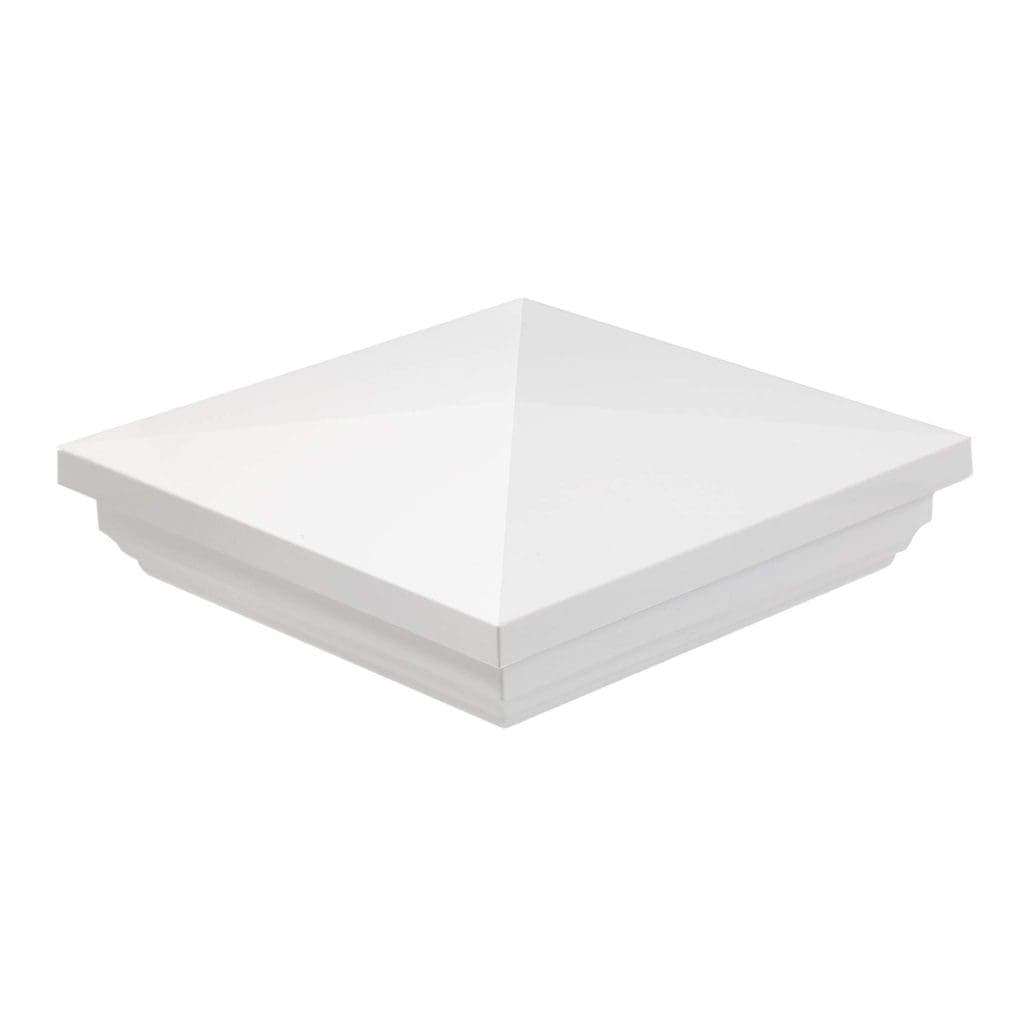 Vinyl fence decorative post caps